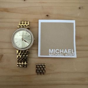 Michael Kors Gold Glitz Darci watch